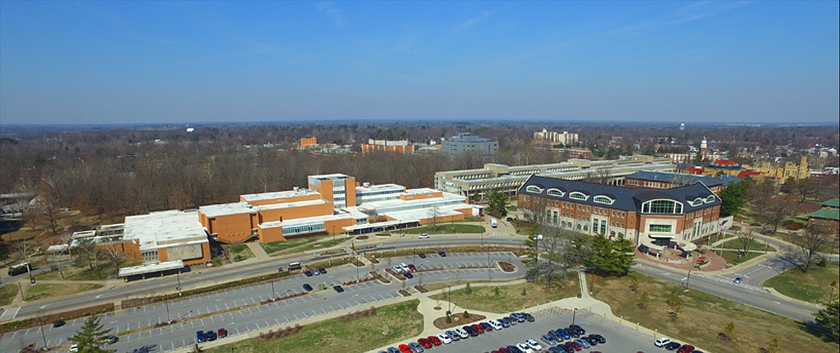 Arial view of campus